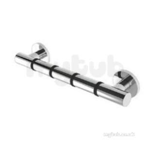 Croydex Bathroom Accessories -  300mm Chrome Grab N Grip Str Grab Bar Ap530541