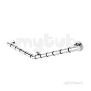 Croydex Bathroom Accessories -  810mm Chrome Grab N Grip Ang Grab Bar Ap530941