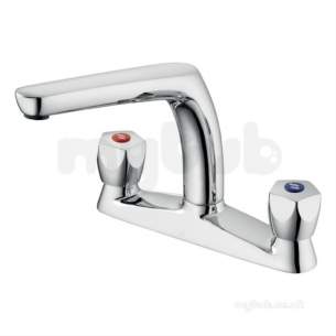 Ideal Standard Brassware -  Sandringham 21 B9873 Std Two Tap Holes Deck Sink Mixer Cp B9873aa