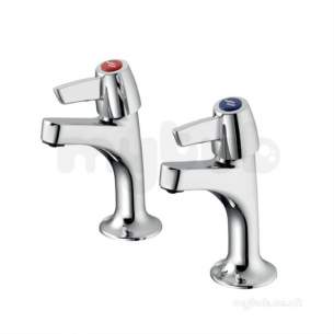 Ideal Standard Brassware -  Sandringham 21 B9885 Lvr H/neck Sink Taps Cp B9885aa