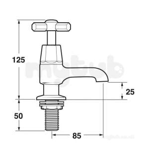 Deva Brassware -  Asn02/501 Artesian Gold Bath Taps