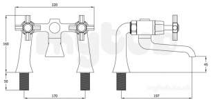 Deva Brassware -  Asn08/501 Artesian Gold Bath Filler