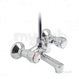 Vado Brassware -  Expd Bath/shower Mixer W/mtd Plus 3/4 Inch Thread Outlet Inch Ast-121/cd-c/p