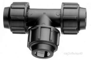 Astore Compression Fittings 90mm and Above -  Astore Avf Mdpe 514 90d Equal Tee 40