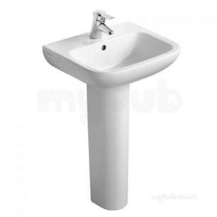 Armitage Shanks Commercial Sanitaryware -  Armitage Shanks Portman 21 Ped Basin 50 White 3th Of Noch S248301