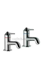 Aqualisa Axis Brassware -  Axis Ax0211 Basin Pillar Taps Cp