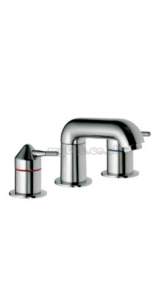 Aqualisa Axis Brassware -  Axis Ax0213 Basin 3h Deck Mtd Tap Set Cp