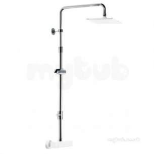 Roper Rhodes Showers -  Roper Rhodes Adj Head Rigid Riser Rail Plus Diverter