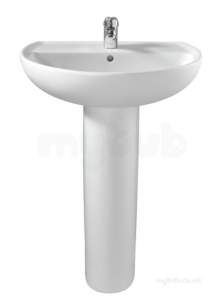 Twyford Mid Market Ware -  Twyford Refresh Full Pedestal Re4910wh