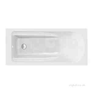 Twyfords Acrylic Baths -  All Rectangular Bath 1700x750 Inc Waste Cover No Grips 0 Tap Encapsulated Ta8500wh