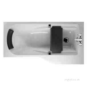 Twyfords Acrylic Baths -  All Offset Family Bath 1700x750 Right Hand Complete 2 Tap Ta8922wh
