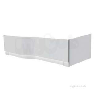 Twyfords Acrylic Baths -  All Offset Family Front Bath Panel 1700 Left Hand Ta7171wh
