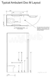 Doc M Pack -  Doc.m Rimless Ambulant Btw Pack Grey Grab Rails And Seat Pk8148gy