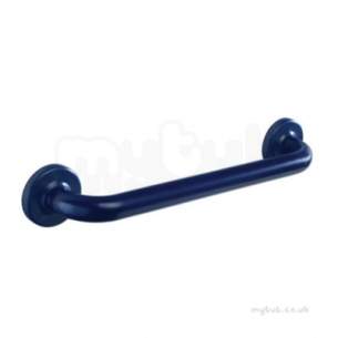 Twyfords Commercial Sanitaryware -  Avalon Support Grab Rail 450mm Long-concld Ftgs-blue Av4901be