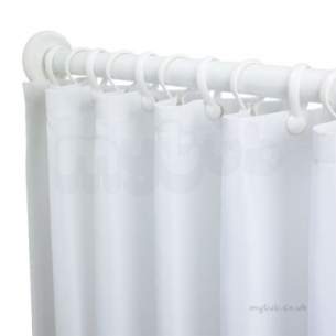 Twyfords Commercial Sanitaryware -  Doc.m Shower Curtain 1800x2000 Av6817wh