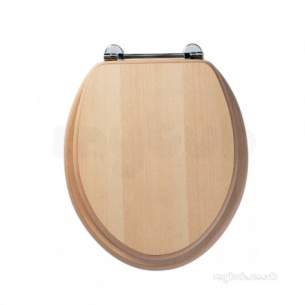Roper Rhodes Toilet Seats -  Axis 8065b Toilet Seat Beech Chrome