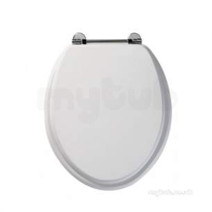 Roper Rhodes Toilet Seats -  Axis 8065wh Toilet Seat White Chrome