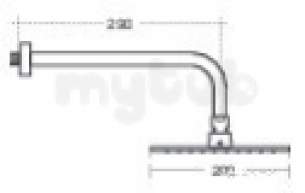 Ideal Standard Showers -  Ideal Standard Idealrain Cube M1 Rainshower 200mm B0024aa