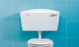 Thomas Dudley Cisterns -  Thomas Dudley Pelwhb318491 White Elite Cistern With Bottom Inlet Bottom Outlet