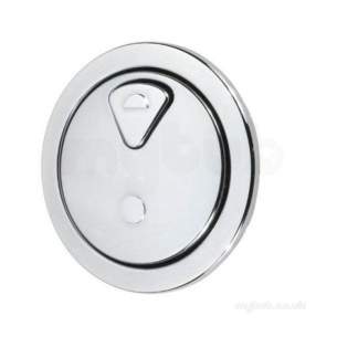 Thomas Dudley Cisterns -  Vantage Dual Flush Pushbutton Chrome Plated 73mm Dia Psplev372937