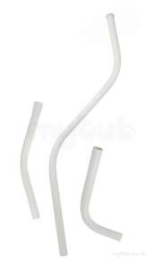 Miscellaneous Cistern Accessories -  Masefield Epson A0366faa/pc White Sidewall Flushpipe 1657 Mm