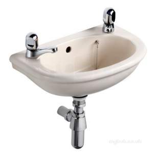 Armitage Sandringham Select -  Armitage Shanks S270801 White Sandringham 350mm Two Tap Hole Wash Basin