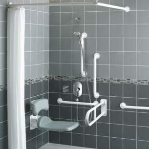 Armitage Shanks Doc M Packs -  Armitage Shanks Contour 21 Doc M Blue Rails Shower S6960li