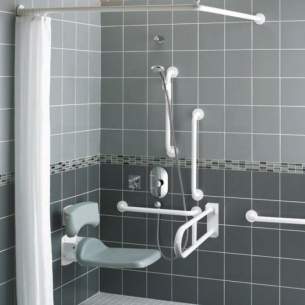 Armitage Shanks Doc M Packs -  Armitage Shanks Contour 21 Doc M White Rails Shower S6960ac