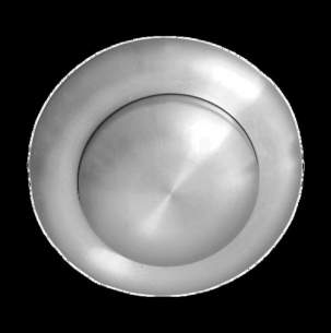 Twyfords Commercial Sanitaryware -  Air Button Single Flush Small Button-stainless Steel Cf9001ss