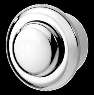 Twyfords Commercial Sanitaryware -  Air Button Single Flush Small Button-chrome Plated Cf9001cp