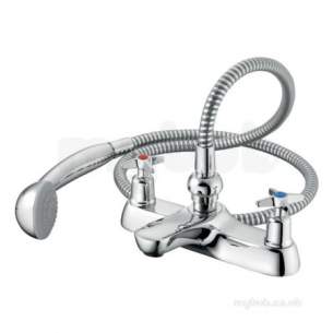 Ideal Standard Brassware -  Sandringham 21 B9878 X Top Two Tap Holes Bsm And Kit Cp B9878aa