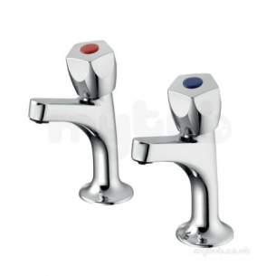Ideal Standard Brassware -  Sandringham 21 B9872 Std H/neck Sink Taps Cp B9872aa