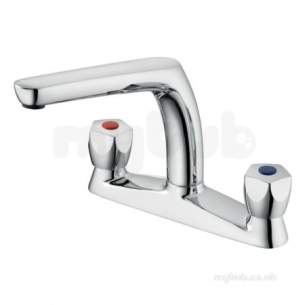 Ideal Standard Brassware -  Sandringham 21 B9873 Std Two Tap Holes Deck Sink Mixer Cp B9873aa