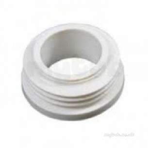 Macdee Cisterns -  Dfc16 Finned Int Flush Pipe Connector Wh