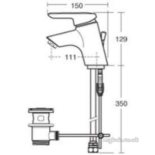 Ideal Standard Sottini Ware -  Ideal Standard Rosita Basin Mixer R/m Chrome Sl Puw B8419aa