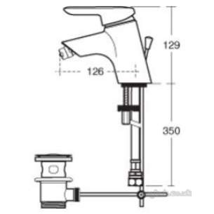 Ideal Standard Sottini Brassware -  Ideal Standard Rosita Bid Mixer R-mtd Chrome Sl Puw