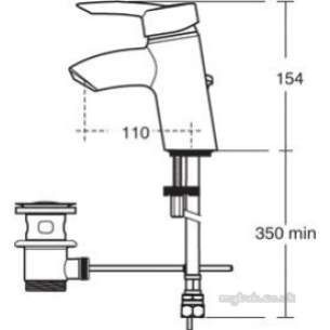 Ideal Standard Sottini Brassware -  Ideal Standard Celano Basin Mixer R-mtd Chrome Sl Puw B8429aa