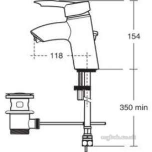 Ideal Standard Sottini Brassware -  Ideal Standard Celano Bid Mixer R-mtd Chrome Sl Puw B8430aa