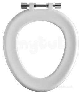 Twyfords Wc Seats -  Twyford St1306wh White Sola Front Ring Germshield Seat St1306wh