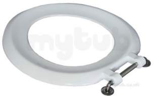 Celmac Wc Seats -  Sonata Ss053 Seat Only Ss Hinge White