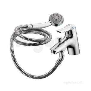 Armitage Shanks Commercial Brassware -  Armitage Shanks Piccolo 21 B9139 Mono Bath Shower Mixer And Kit B9139aa