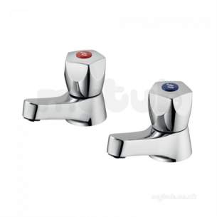 Ideal Standard Brassware -  Ideal Standard Sandringham 21 B0356 Eco Basin Pillar Taps Cp B0356aa