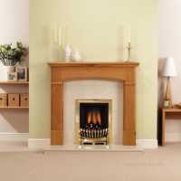 Be Modern Fire Surrounds -  51 Inch Hampshire Mantel Light Oak