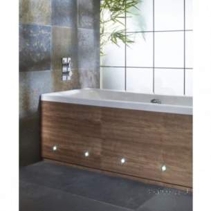 Roper Rhodes Bath Panels -  Porto Front Panel 1700 With Led Walnut