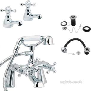 Deva Brassware -  Deva Bp2750 Tudor Bath Pack Cp