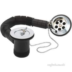 Deva Brassware -  Deva 1.5 Inch Bath Tidy Waste Cp