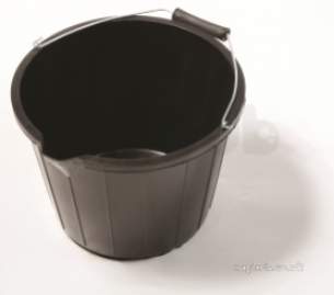 Polypipe Miscellaneous -  Bucket With Spout 13 Ltr Black Bucket 1