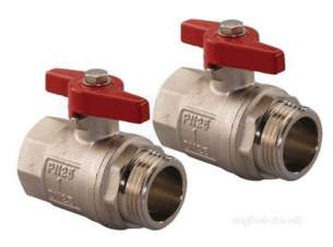 Uponor Underfloor Heating -  Uponor 1032701 Brass Ball Valve Manifold For Underfloor Heating