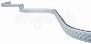 Croydex Shower Curtains and Rails -  Croydex Bendy 2m Shower Rail Silver