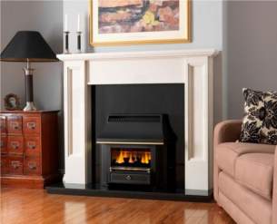 Valor Gas Fires and Wall Heaters -  Valor Black Beauty Slimline Lfe Ng